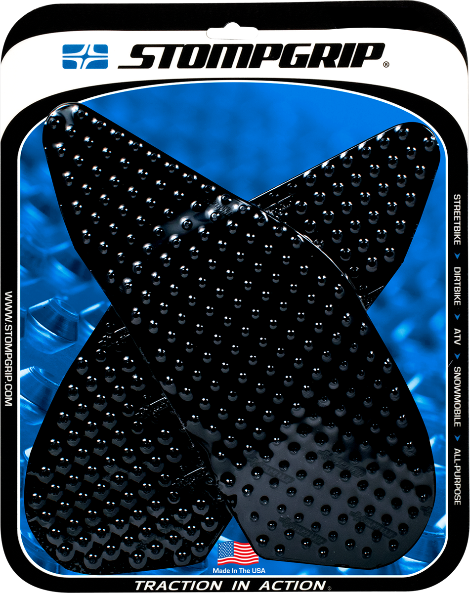 StompGrip Tank Grips - Volcano - Black - Yamaha - YZF '04-'06