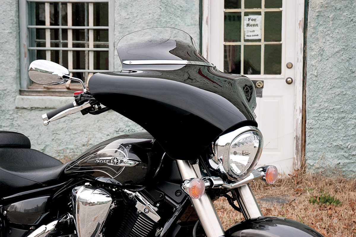 Memphis Shades Slotted Stainless Steel Batwing Fairing Trim