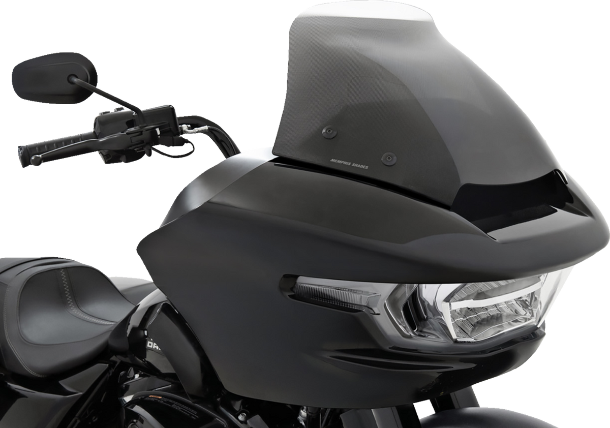 Memphis Shades Spoiler Windshield - 7" - Clear Dot Matrix - FLTR
