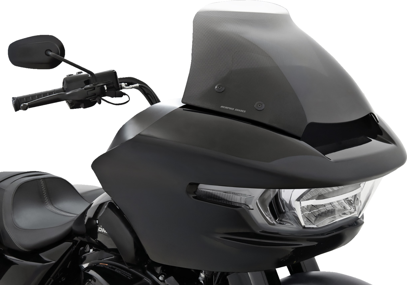 Memphis Shades Spoiler Windshield - 7" - Clear Dot Matrix - FLTR