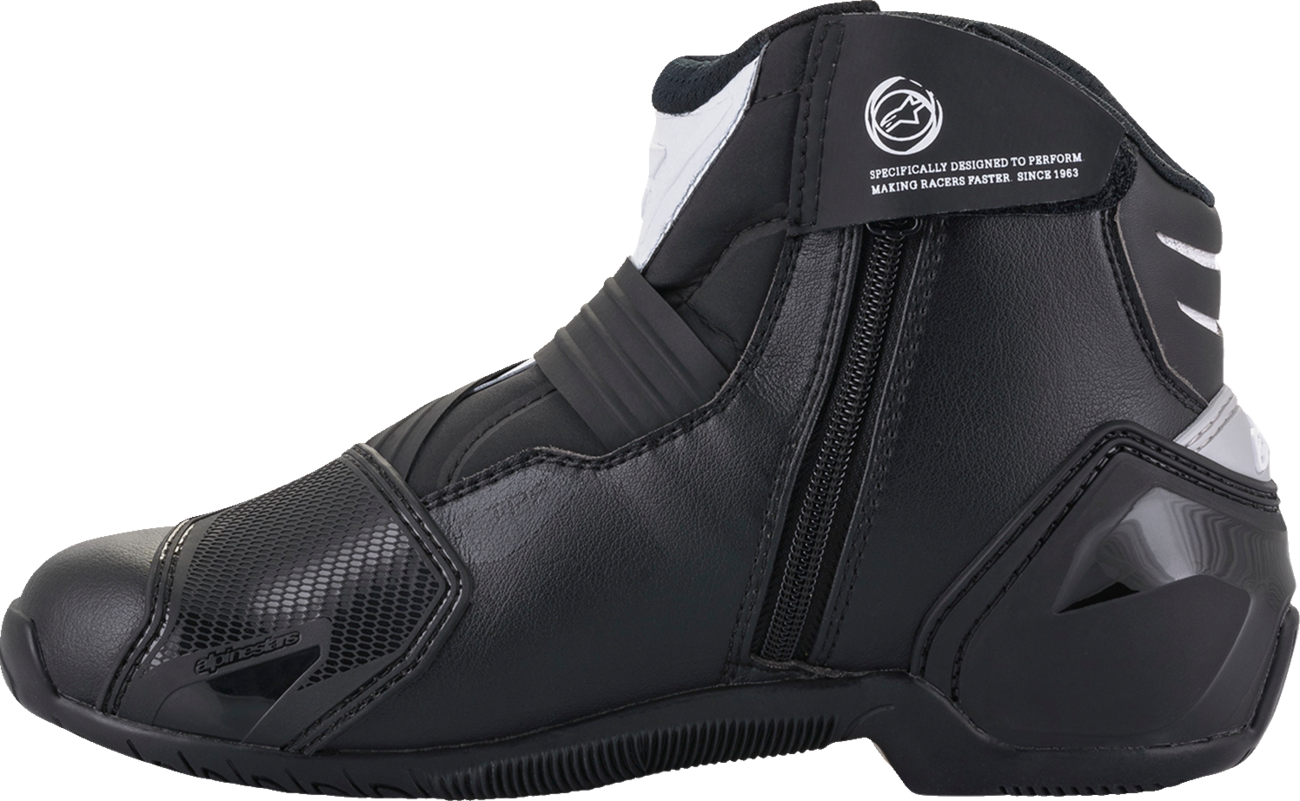 Alpinestars SMX-1 R V2 Boots - Black/White - US 11.5 / EU 46