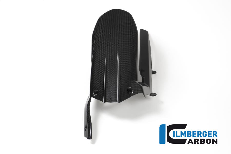 Ilmberger Carbon Rear Hugger Including Upper Chain Guard Ducati MTS 1200 2016 Enduro - Gloss