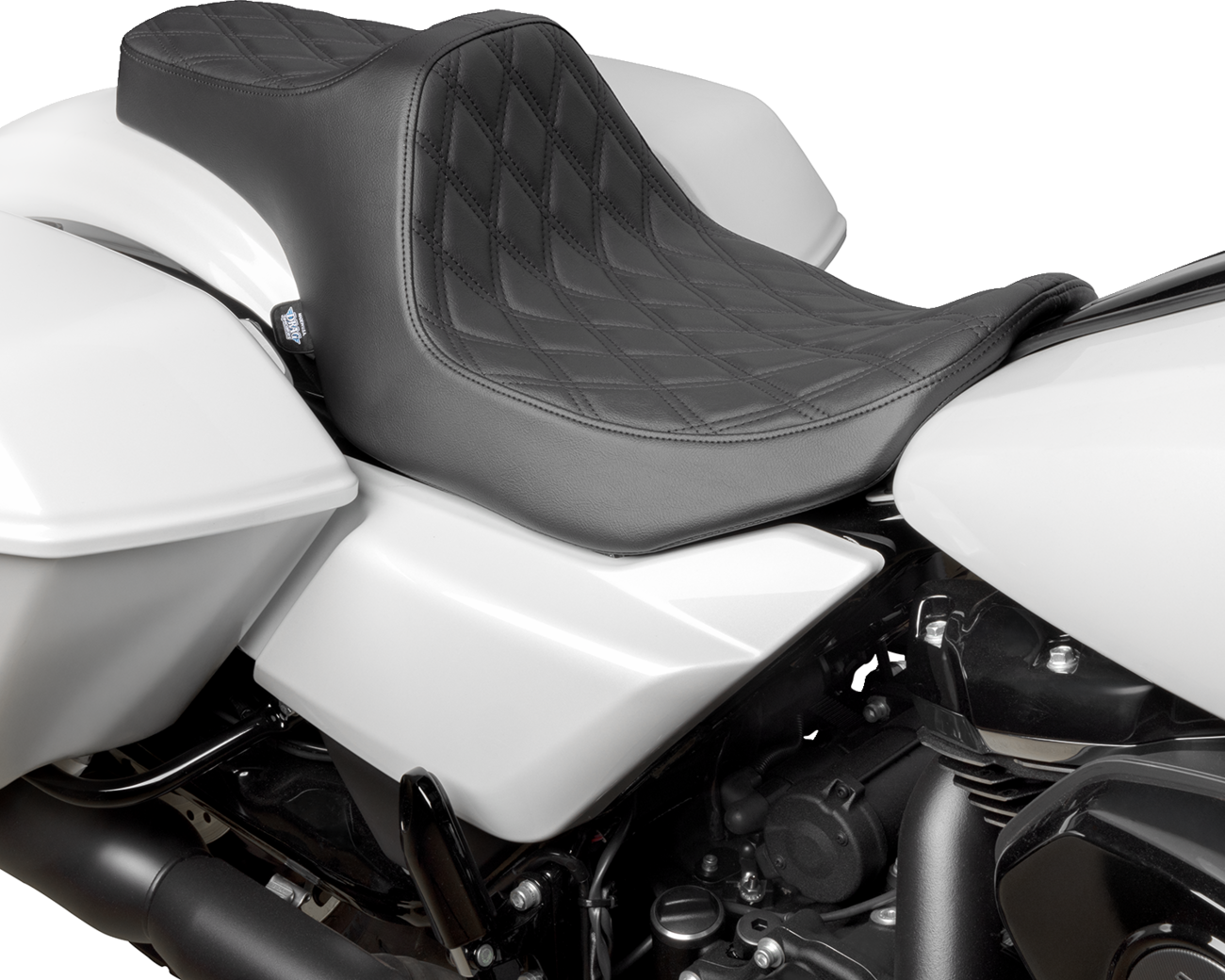 Drag Specialties Seats Predator III Seat - Double Diamond - Black - FLT/FLH '23-'24