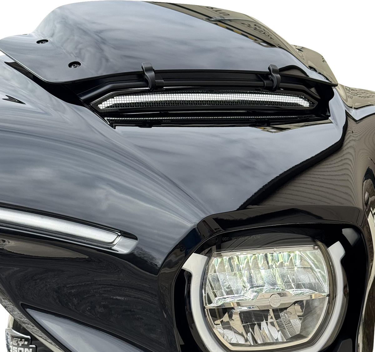 Custom Dynamics LED Windshield Trim - Sequential Turn Signal - Gloss Black