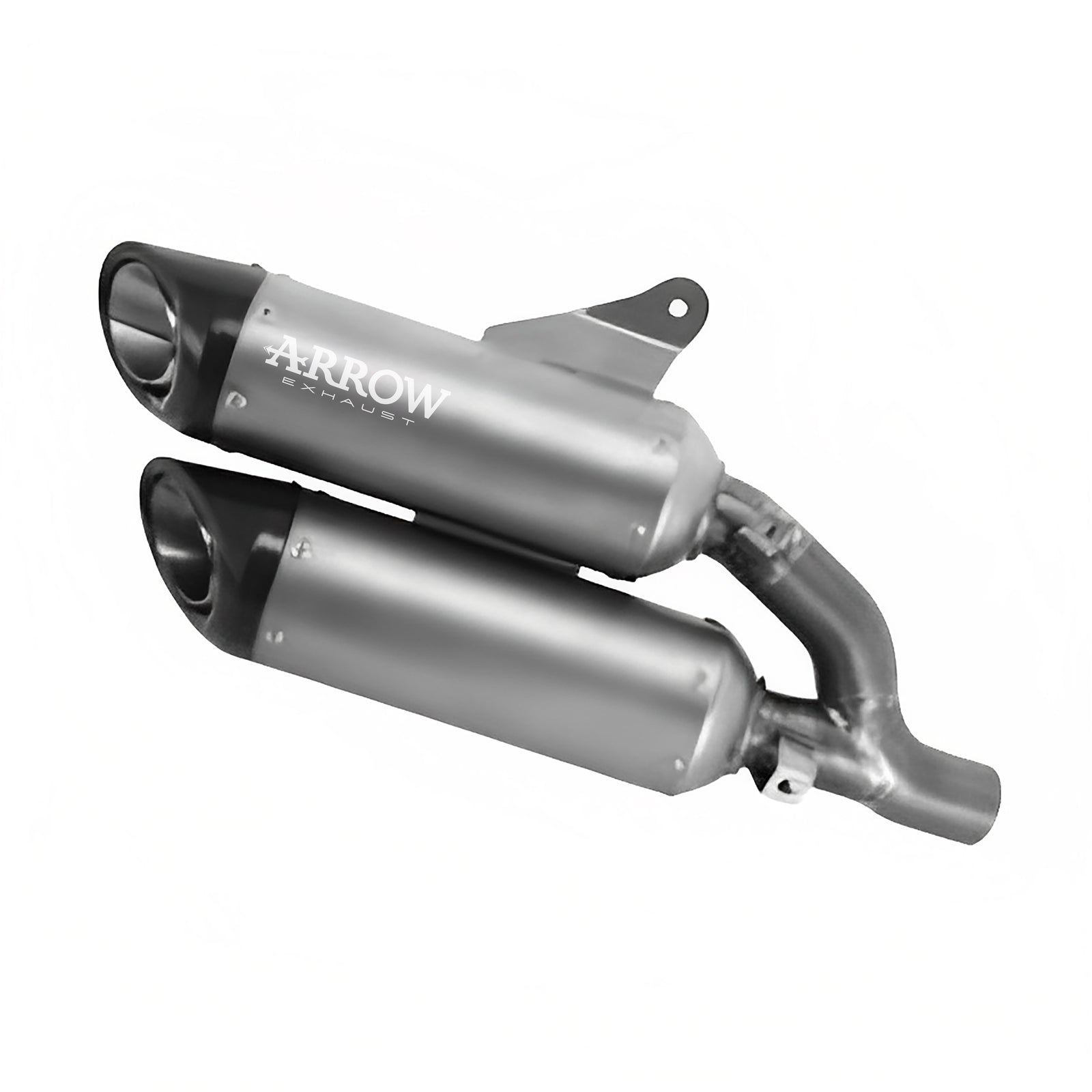 Arrow 71939PR Round-Sil Titanium Double Slip On (Upper & Lower) With Carbon End Cap