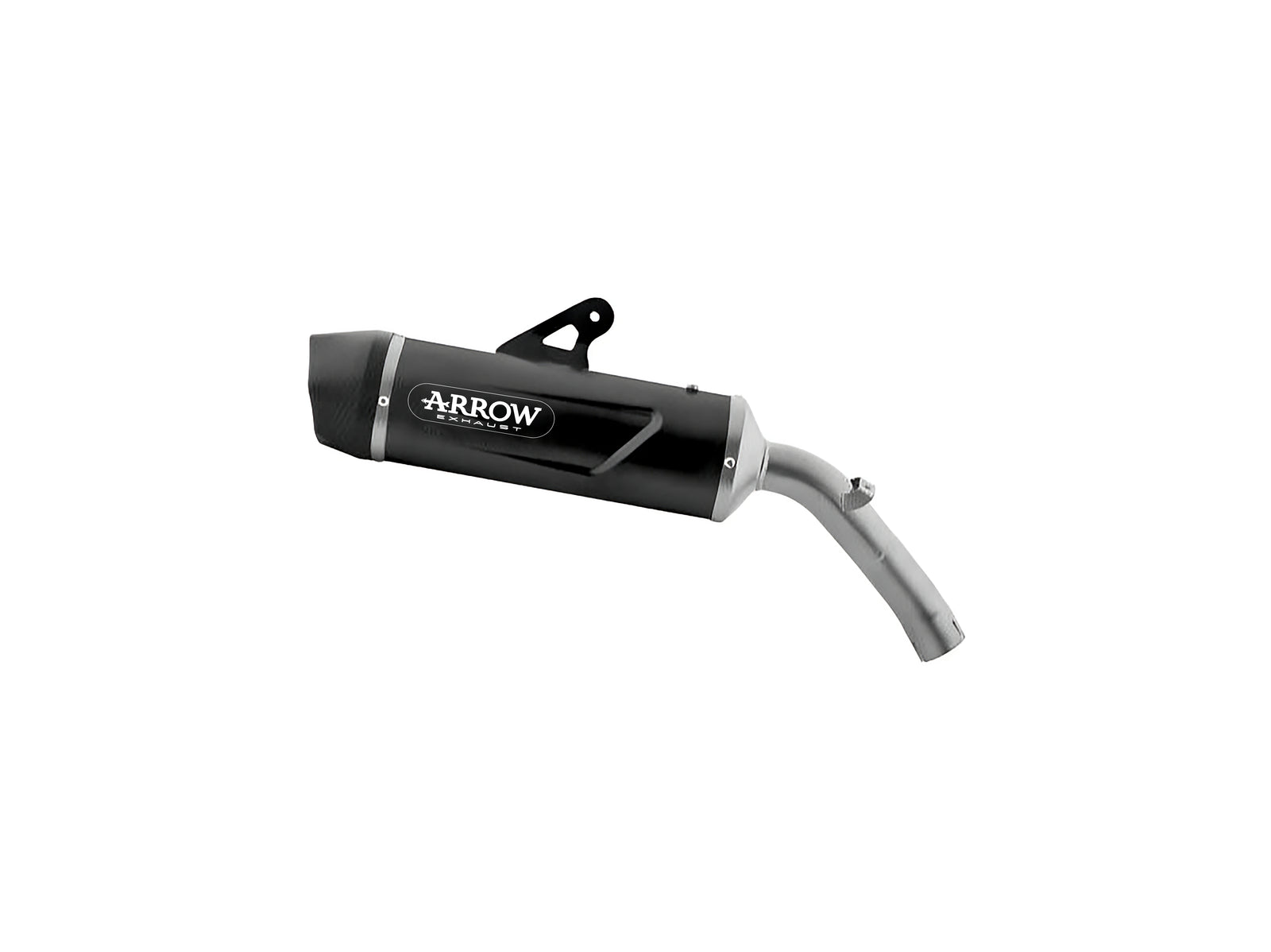 72654AKN Indy Race Evo Aluminium Dark Slip On With Carbon End Cap