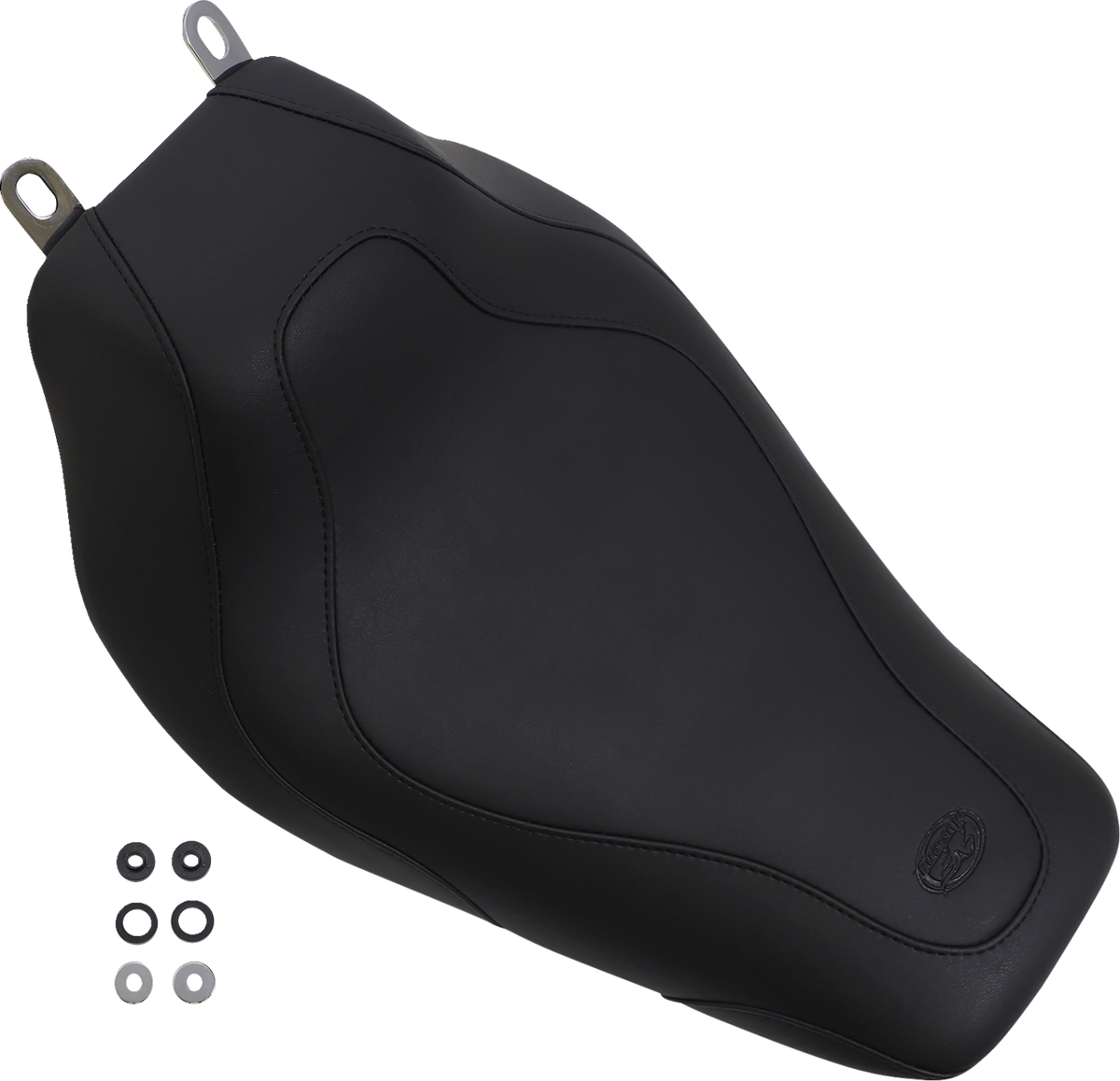 Mustang Tripper™ Solo Seat - Without Backrest - Stitched - Black - FLH/FLT '97-'07