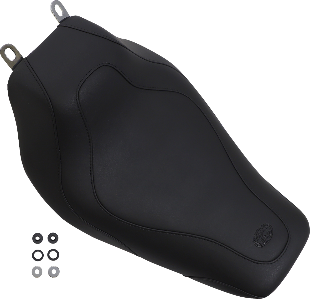 Mustang Tripper™ Solo Seat - Without Backrest - Stitched - Black - FLH/FLT '97-'07