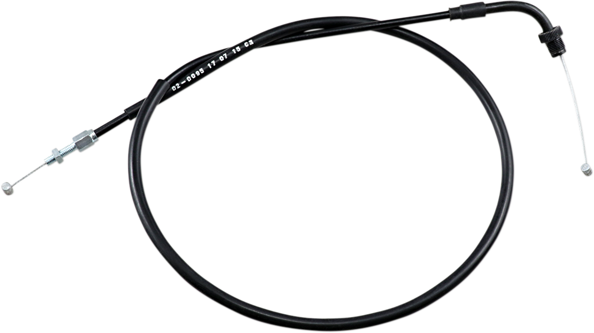 Motion Pro Black Vinyl Throttle Cable - Push - '82-'07 Honda CB/VF/VT