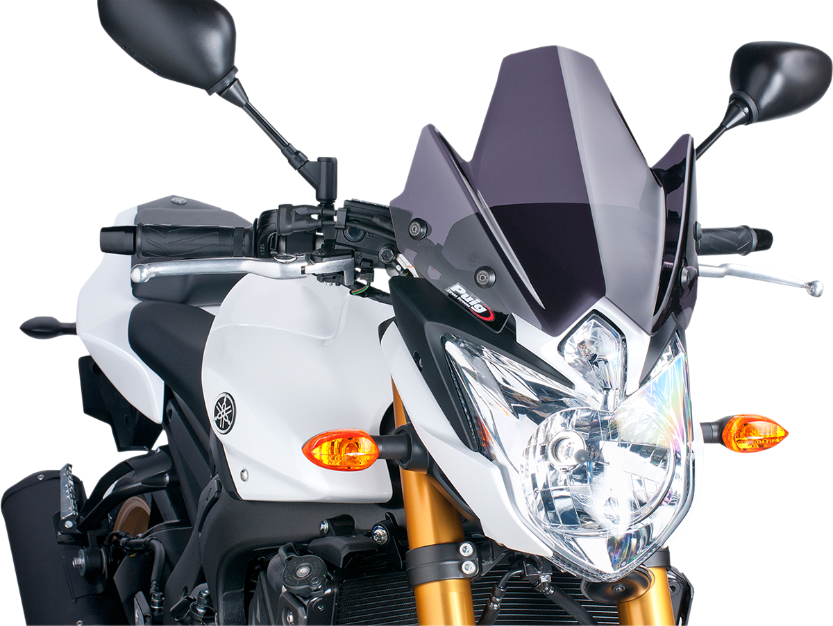 PUIG HI-Tech Parts New Generation Windscreen - Dark Smoke - FZ8