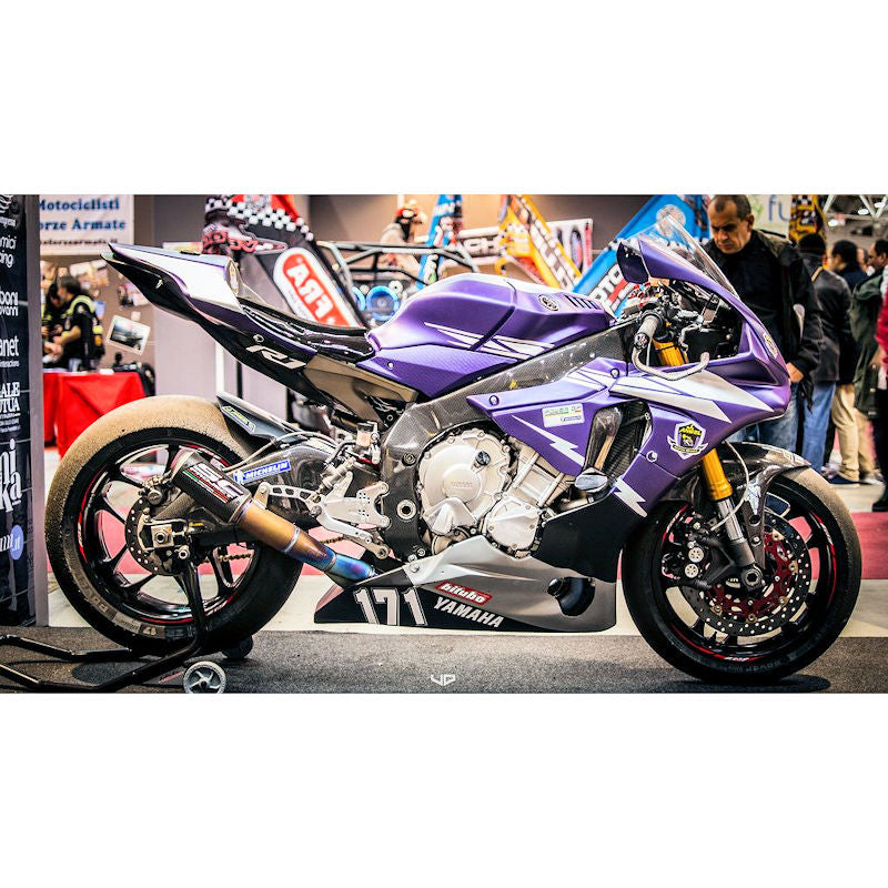 SC Project CR-T Carbon Fiber Titanium Half Exhaust for Yamaha R1 R1M