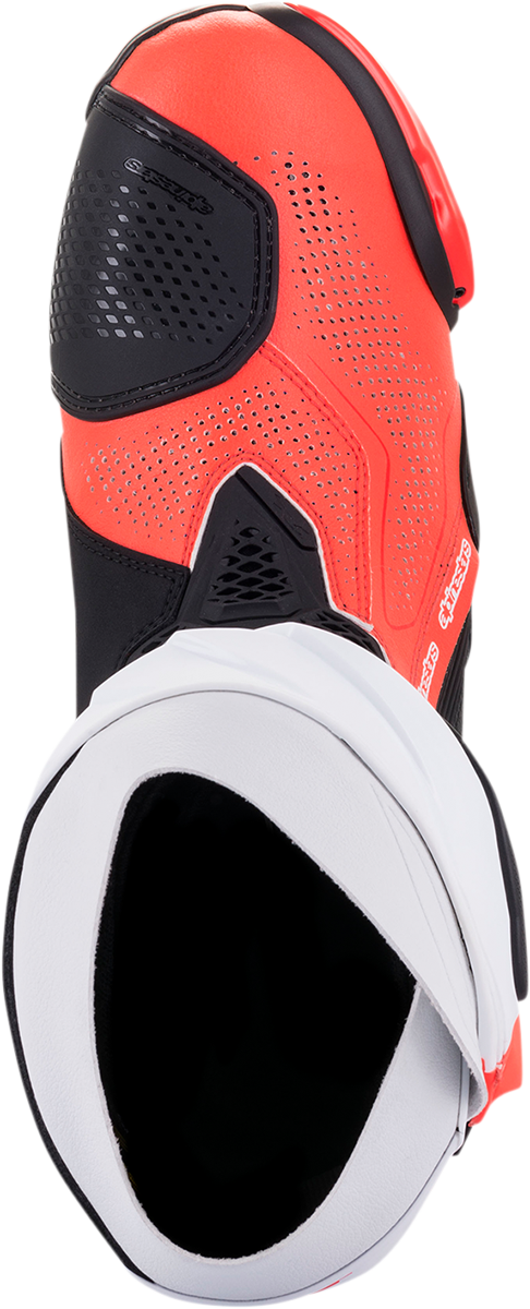 Alpinestars Supertech R Vented Boots - Black/Fluorescent Red/White - US 10.5 / EU 45