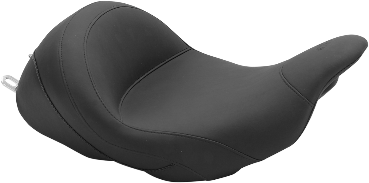 Mustang Lowdown Vintage Seat - No Driver Backrest - Smooth - FL '08-'25