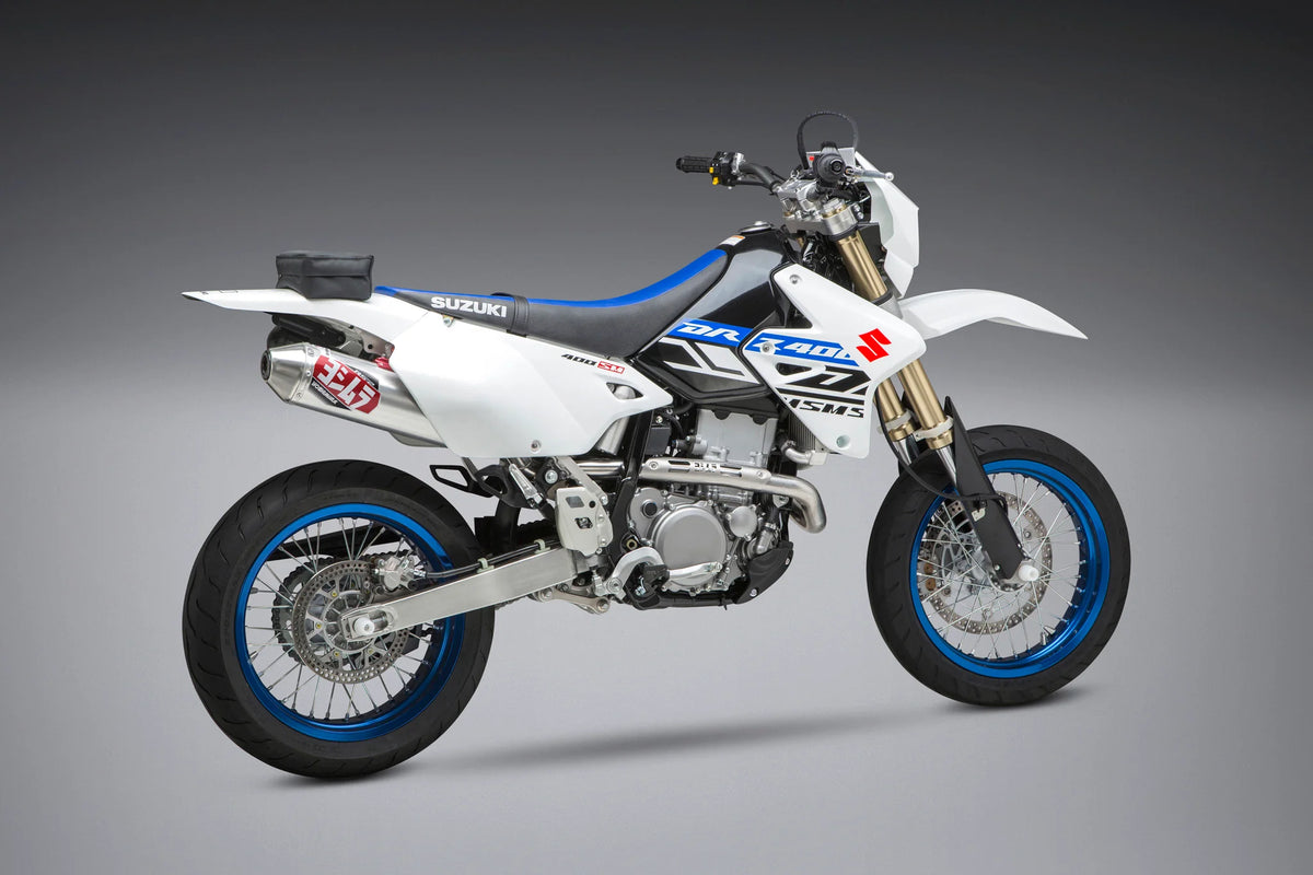 Yoshimura DR-Z400S/SM 00-24 RS-2 Stainless Full Exhaust, W/ Aluminum Muffler