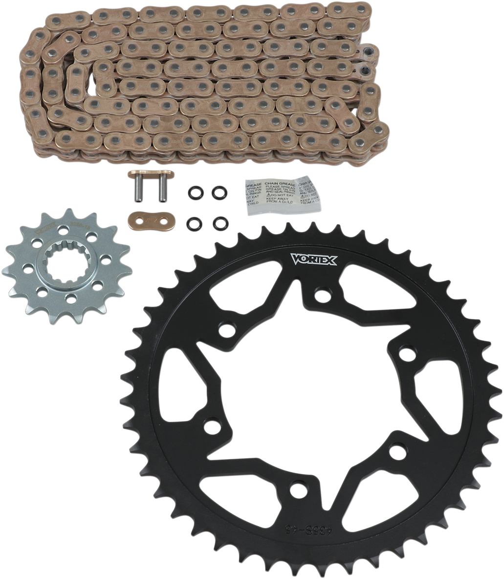 Vortex Chain And Sprocket Kit - HFRS - Gold - Yamaha YZF-R1
