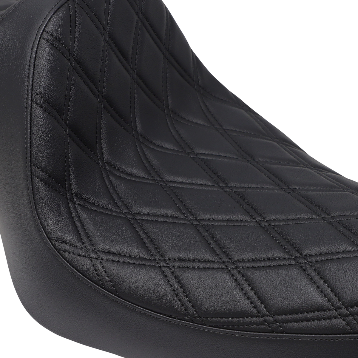 Drag Specialties Seats Predator III Seat - Double Diamond - Black Stitching - 'XL 04-'22