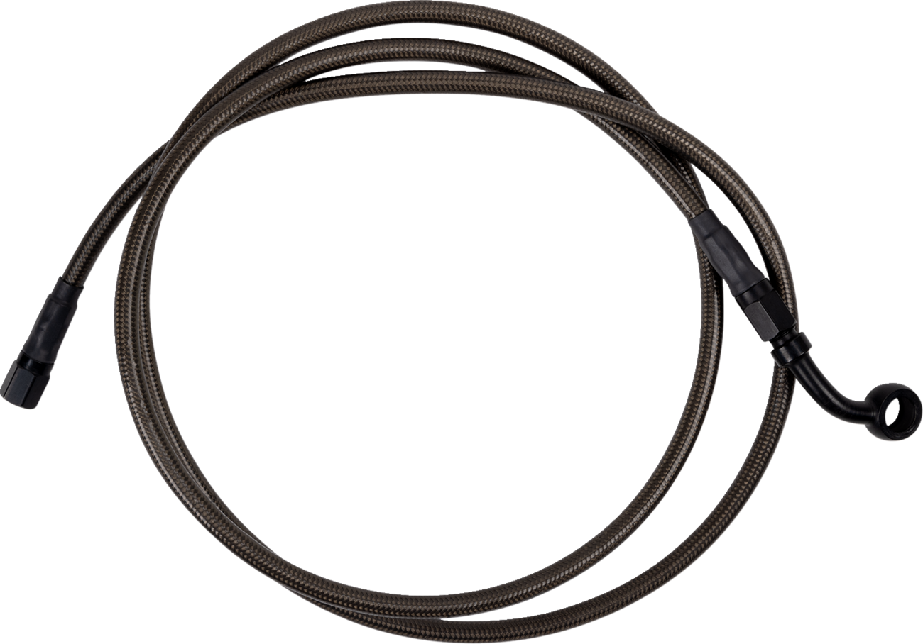 Barnett Brake Line - Upper - Carbon Coat W/ Black Fittings - +6"