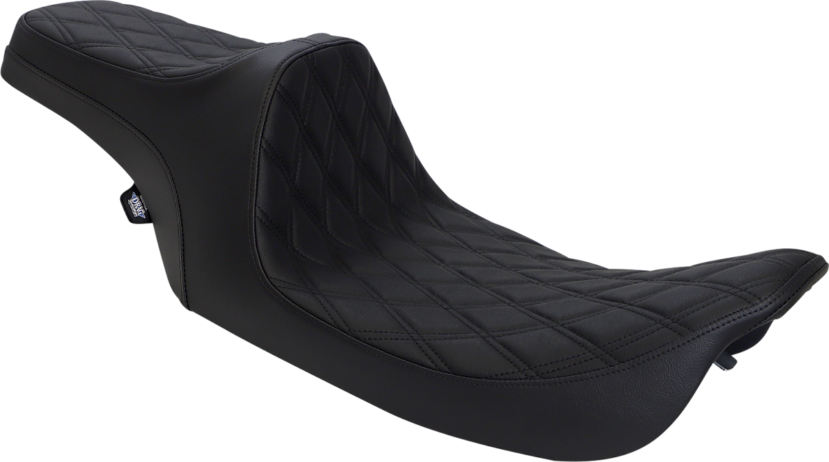 Drag Specialties Seats Predator III Seat - Double Diamond - Black Stitched - FLHR/FLHX '99-'07