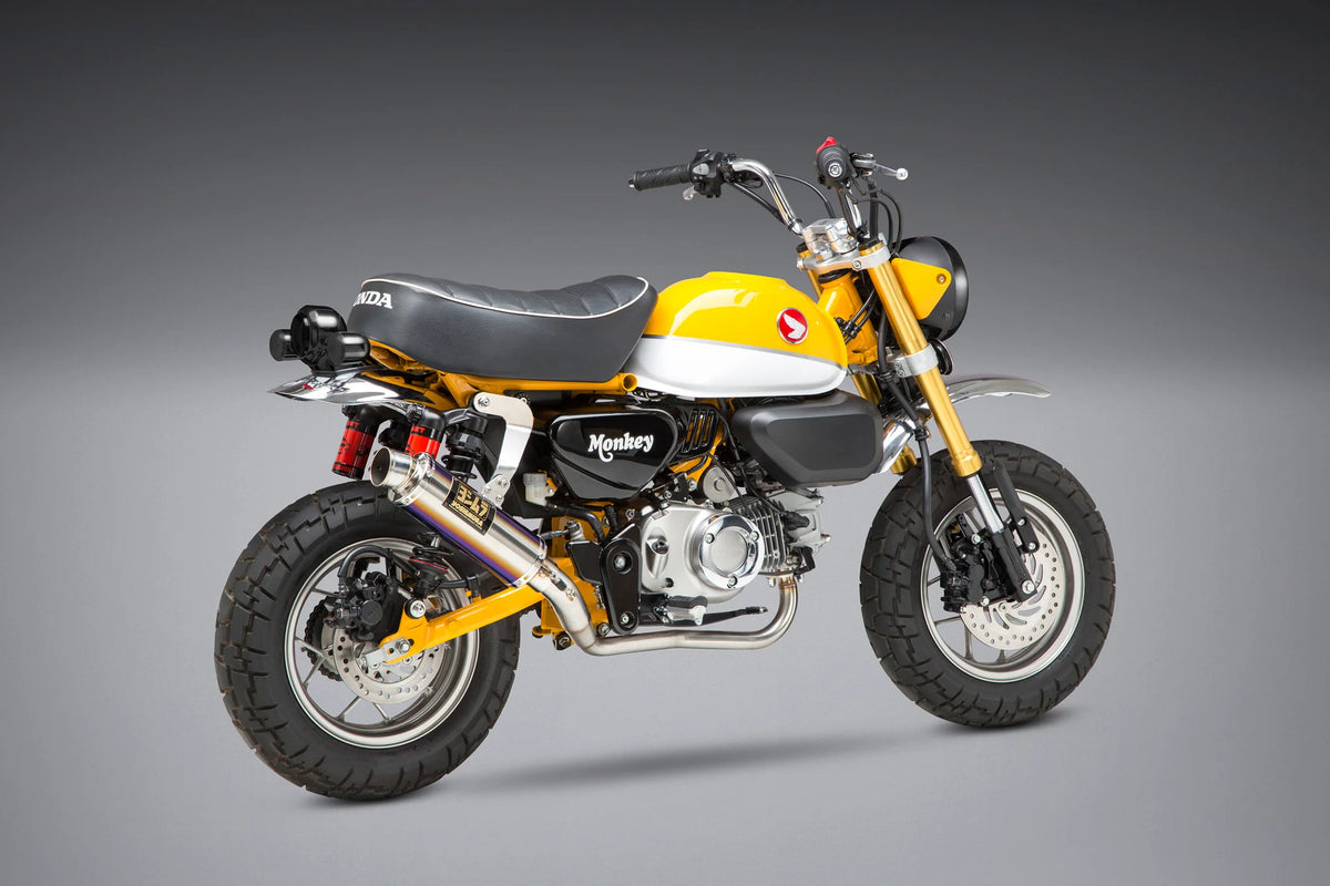Yoshimura U.S. SPEC MONKEY 19-26 Race GP-MAGNUM Stainless Full Exhaust, W/ Titanium Muffler