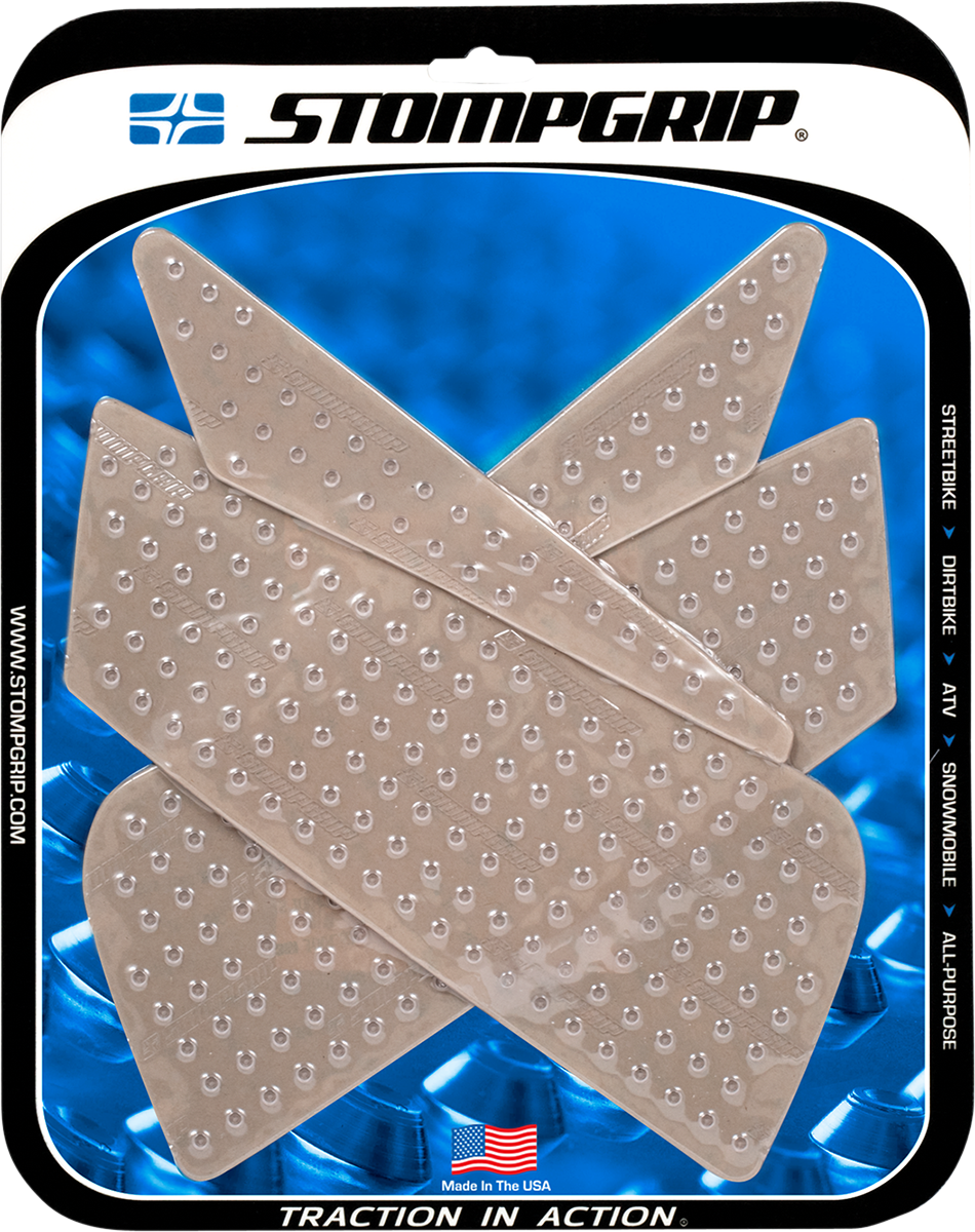 StompGrip Tank Grips - Volcano - Clear - Ducati '07-'13