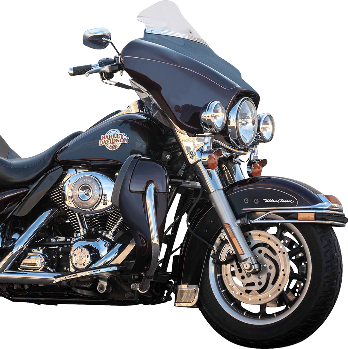 Klock Werks Flare® Windshield - 6-1/2" - Clear - '96-'13 FLH