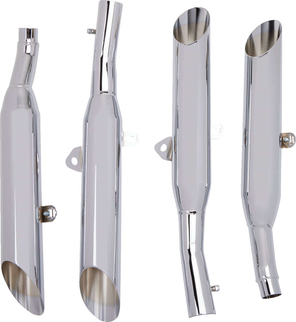 Cobra Complete Slip-On Mufflers - Slash-Cut - VMX12 VMAX