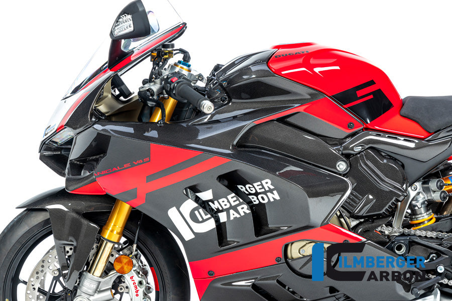 Ilmberger Carbon Fairing Side Panel Left Side Ducati Panigale V4 S From 2022 - Gloss