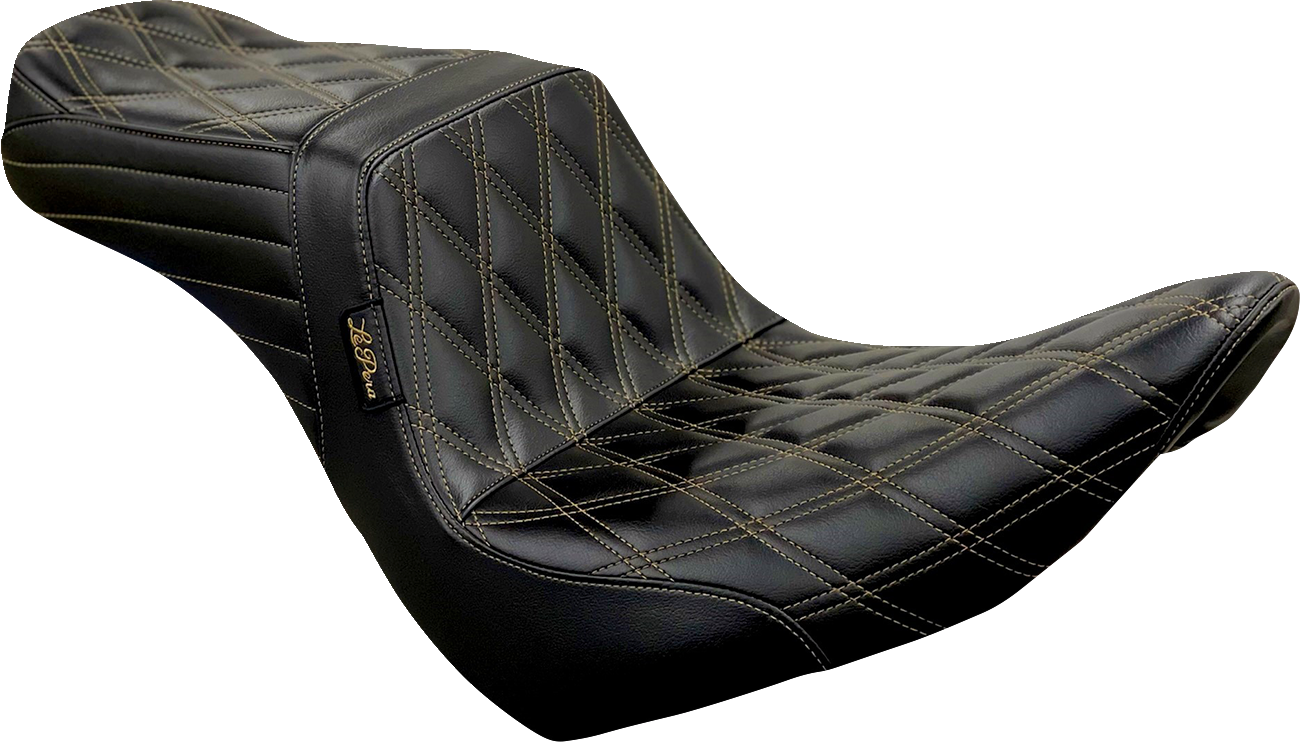 Le Pera Tailwhip Seat - Diamond W/ Chestnut Stitching - Black - FXLR/FLSB '18-'23