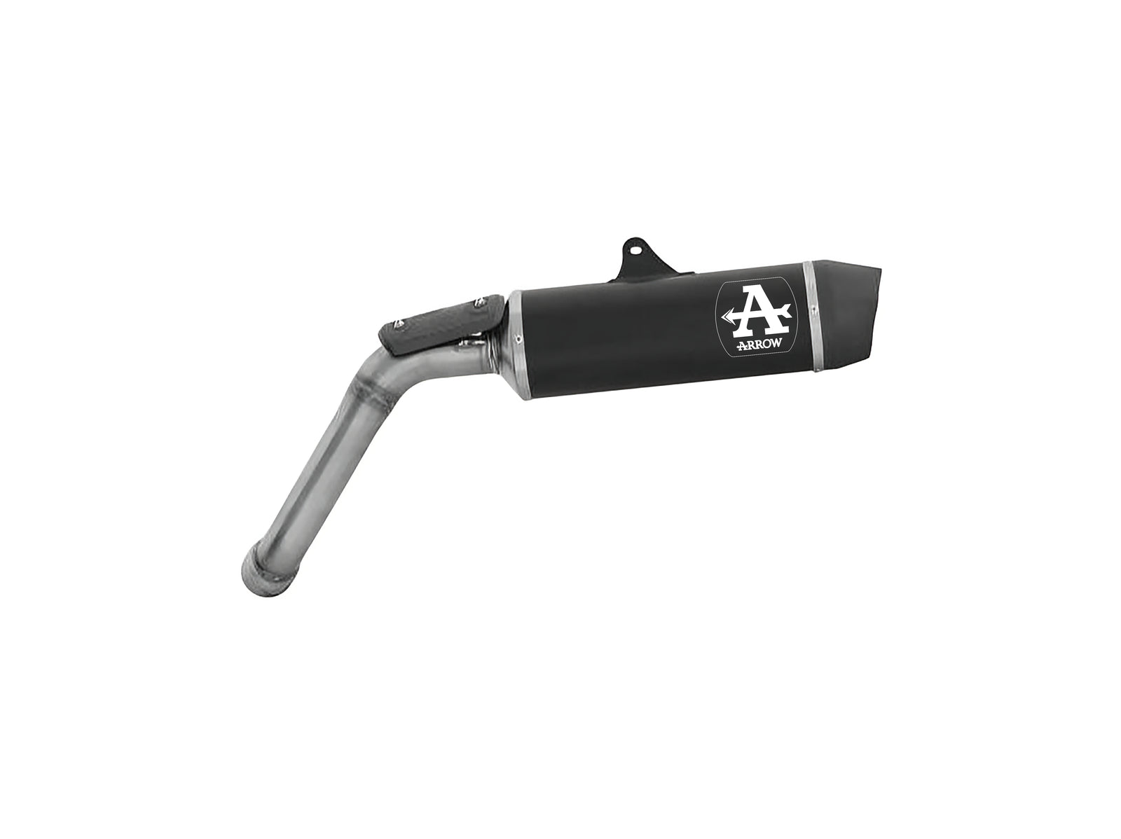 Arrow 71998AKN Indy Race Aluminium Dark Slip On With Carbon End Cap
