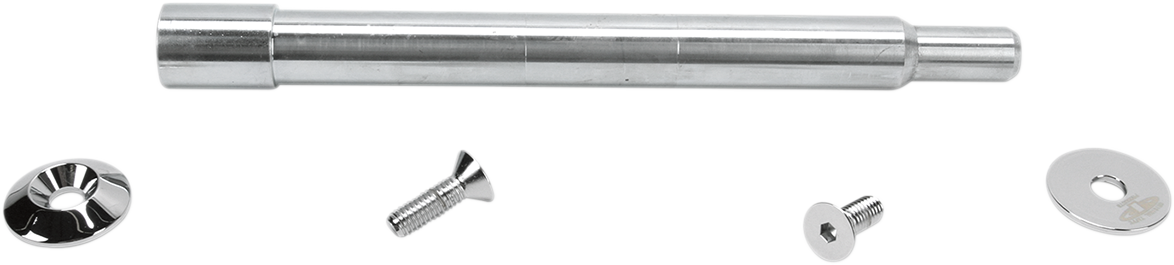 Paul Yaffe Bagger Nation Y-Axle With Smooth Style Axle Cover Kit - Custom - Front - Chrome - 1"