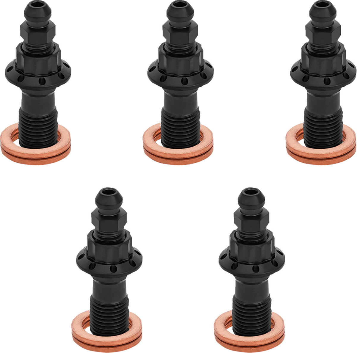 Arlen NESS Banjo Bolt 5-Pack - 10mm - Black