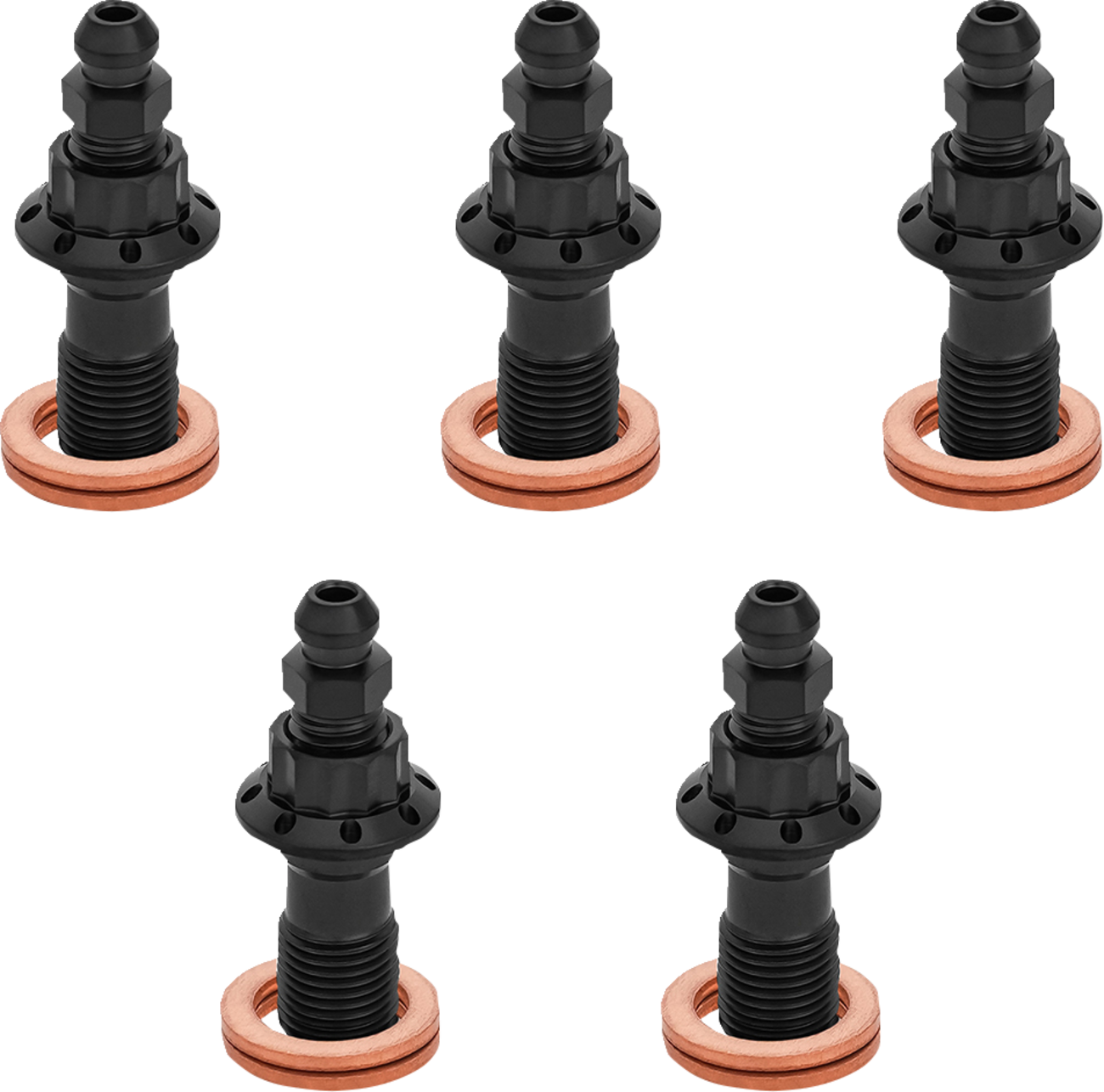 Arlen NESS Banjo Bolt 5-Pack - 10mm - Black