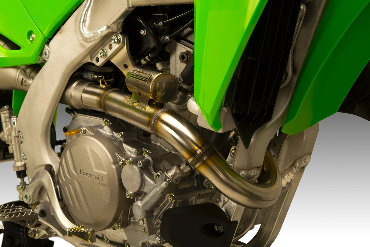 Yoshimura KX250/X 25-26 RS-12 Stainless Full Exhaust, W/ Stainless Muffler