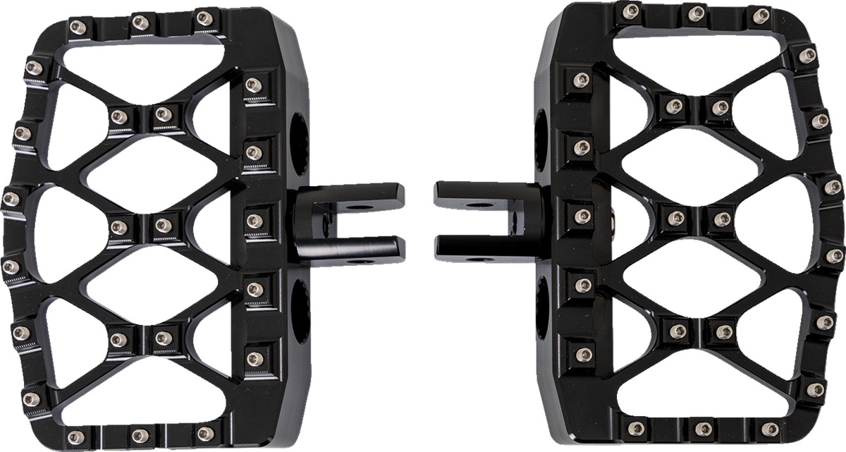 Burly Brand MX-Evolution Mini Floorboards - Black - FL/FX