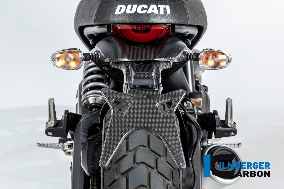 Ilmberger Carbon Upper License Plate Holder Ducati Scrambler 2016