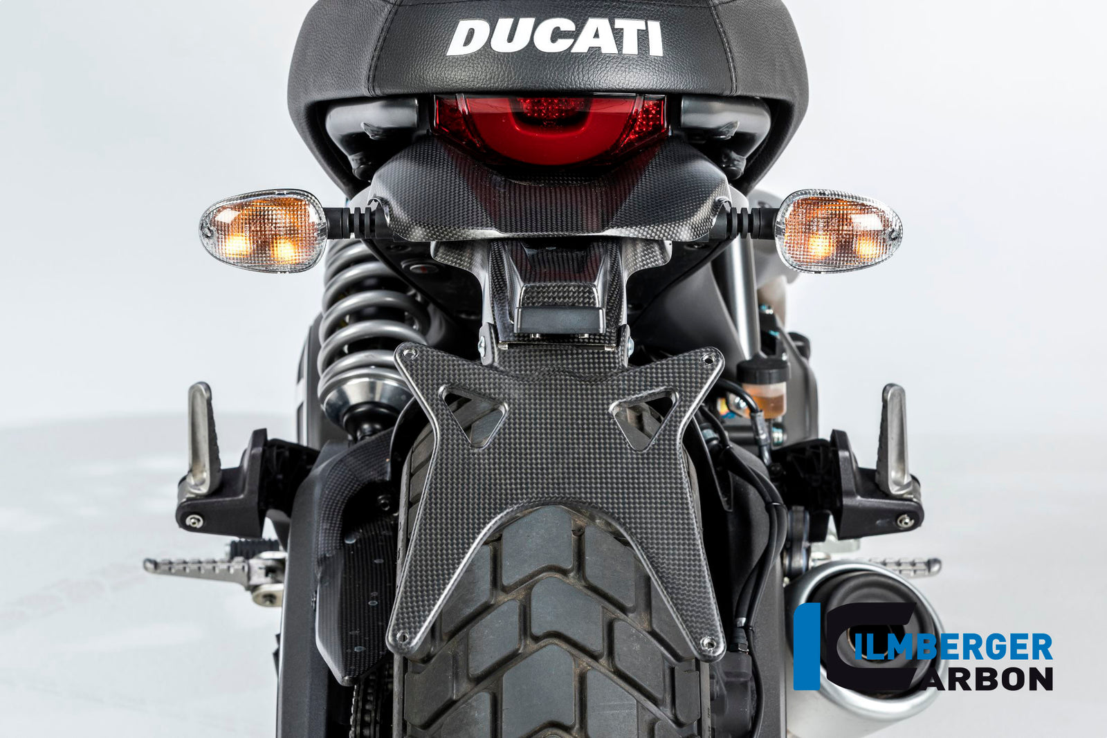 Ilmberger Carbon Upper License Plate Holder Ducati Scrambler 2016