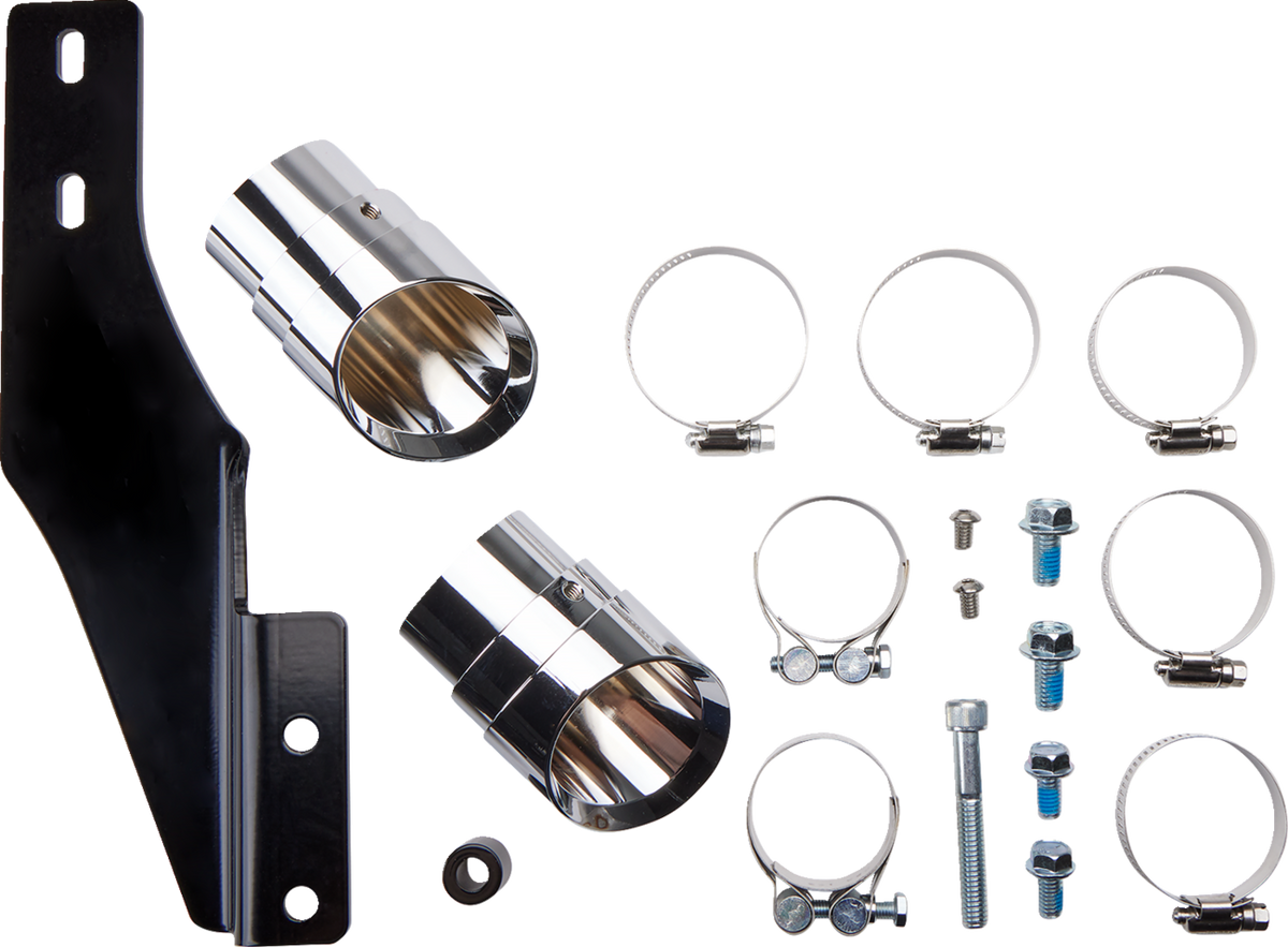 Cobra Speedster Slashdown Exhaust - Chrome - Softail