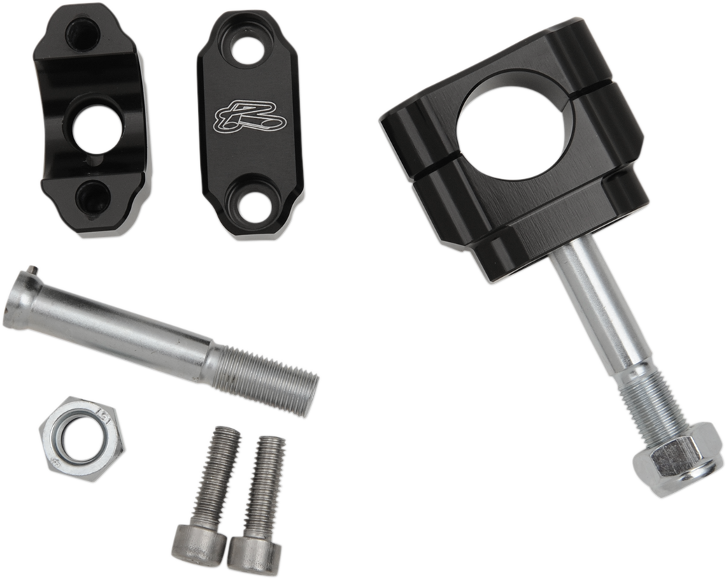 Renthal Rubber-Mounted Handlebar Clamp - 1-1/8" - No Offset