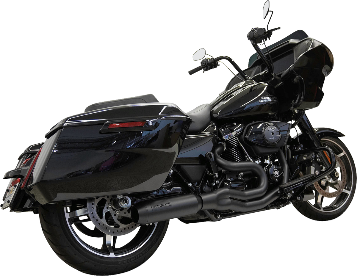 Bassani Xhaust 2-Into-1 Mid-Length Super Bike Exhaust System - 4" Muffler - M8 Touring