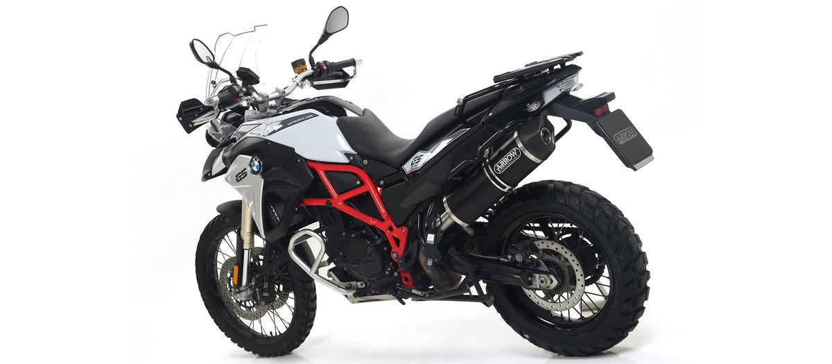 Arrow 72612AKN Maxi Race-Tech Aluminium Dark Slip On With Carbon End Cap