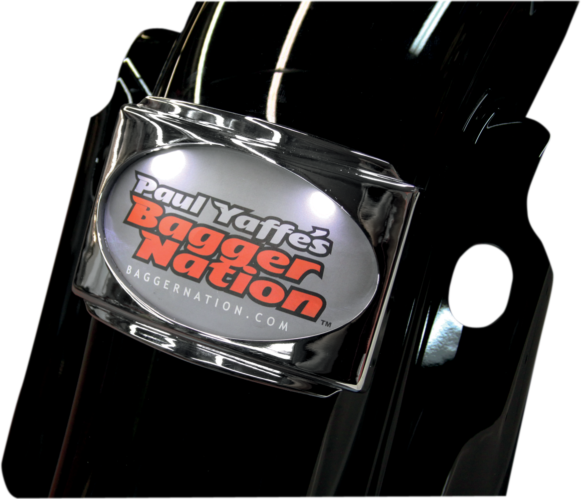 Paul Yaffe Bagger Nation License Plate Frame - CVO - Chrome