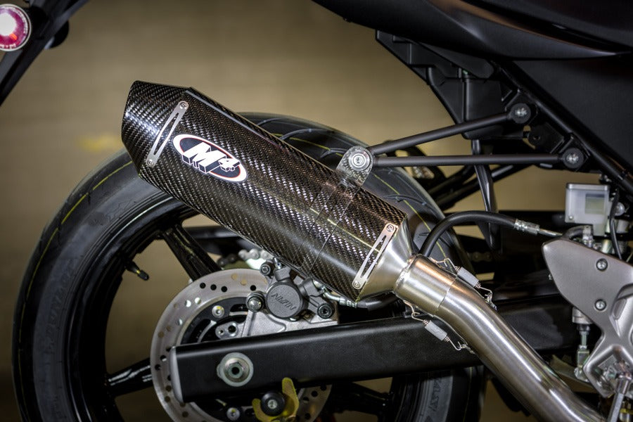 M4 Exhaust 2017 SV-650 Race Full System with Carbon muffler