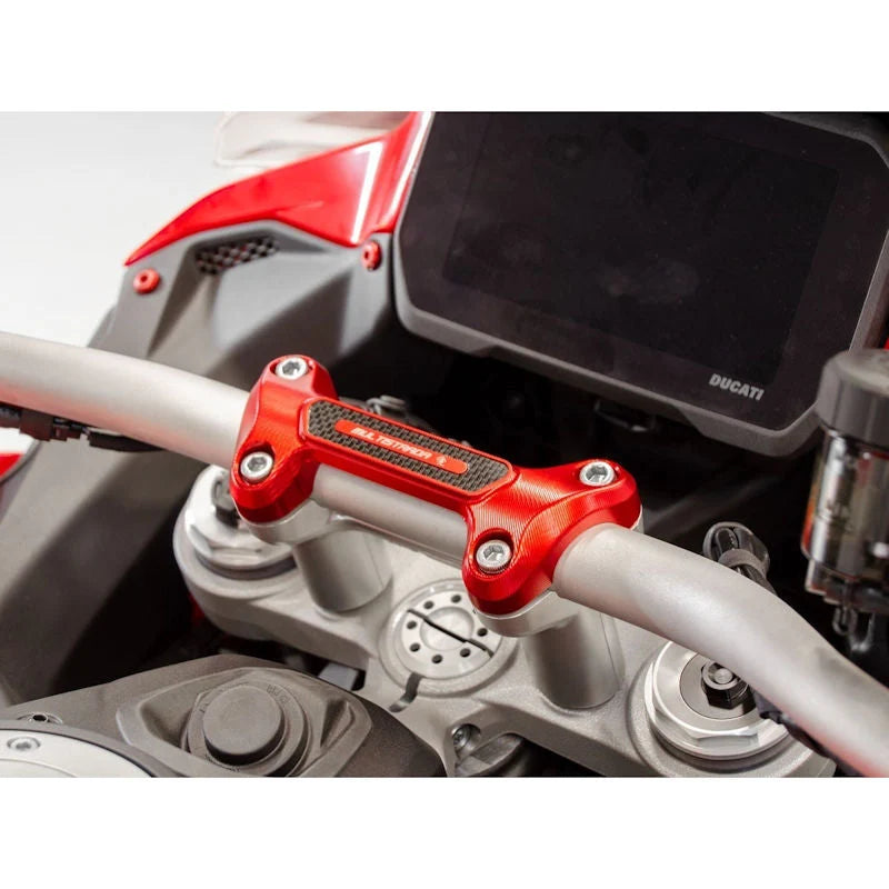 Ducabike DBK Carbon Fiber 3D Handlebar Clamp Multistrada V4 V4S Pikes Peak V4RS