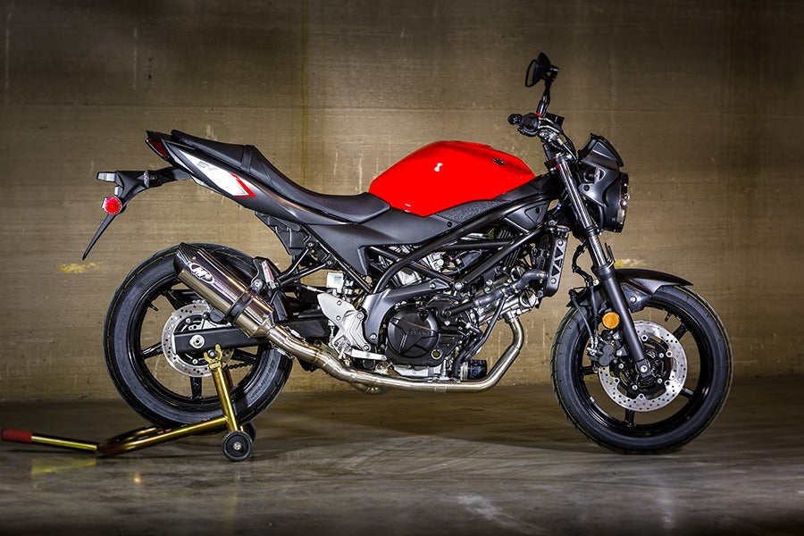 M4 Exhaust 2017 SV-650 Full System with Polished muffler
