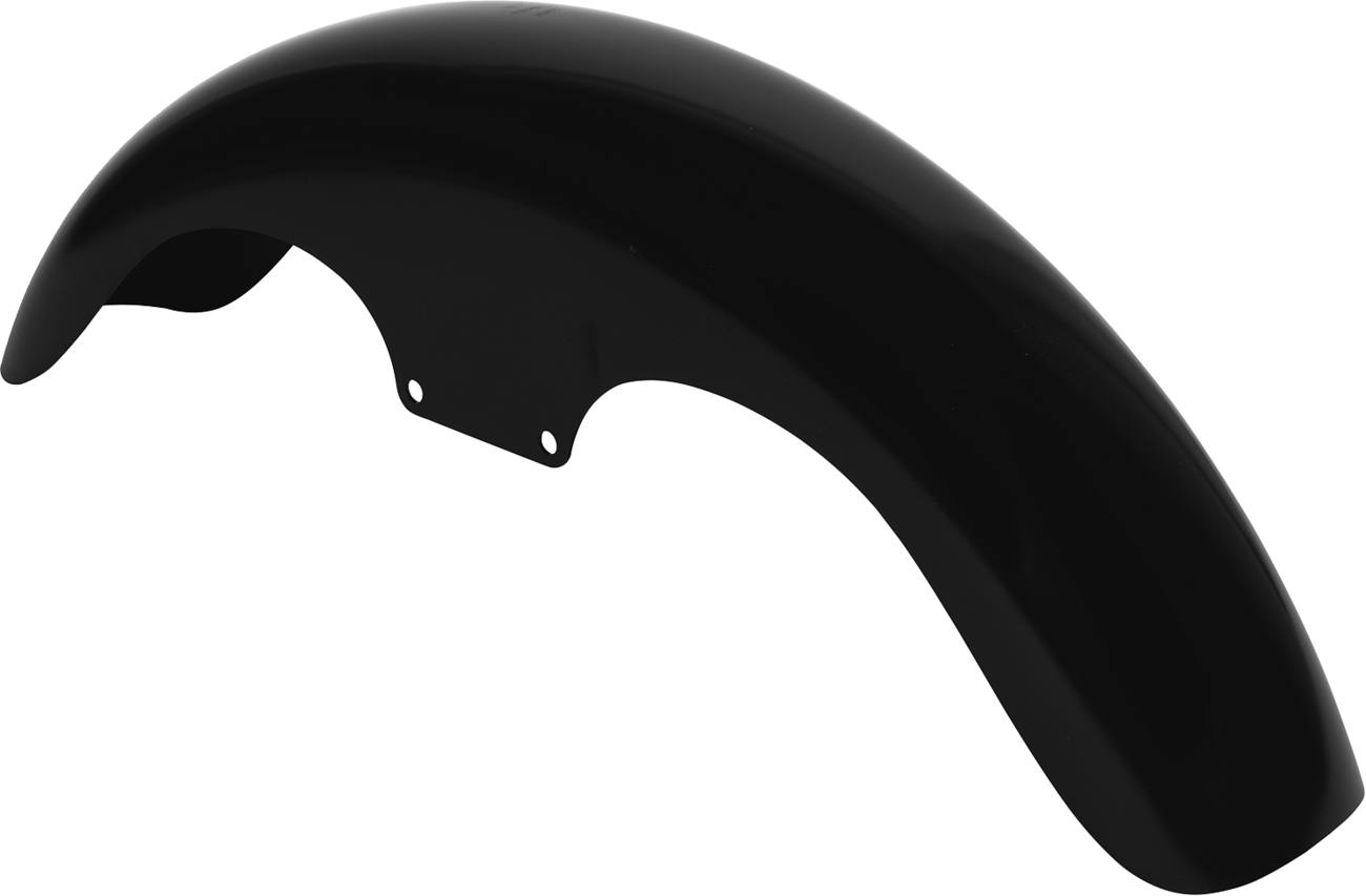 Klock Werks Klub Front Fender - Black - 19" - HD Softail