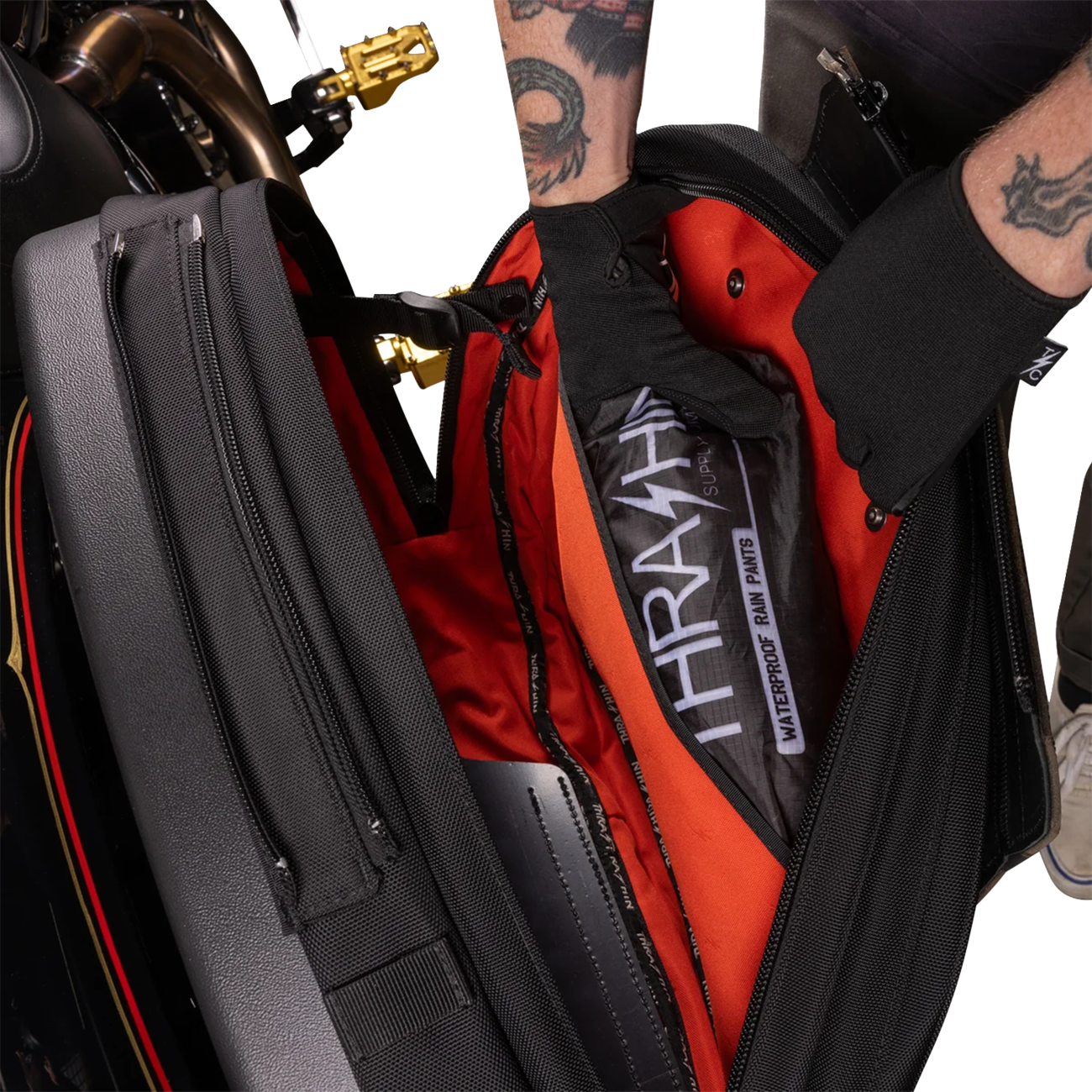 Thrashin Supply CO. Sport Saddlebags - Quick Detach - 60 Liter