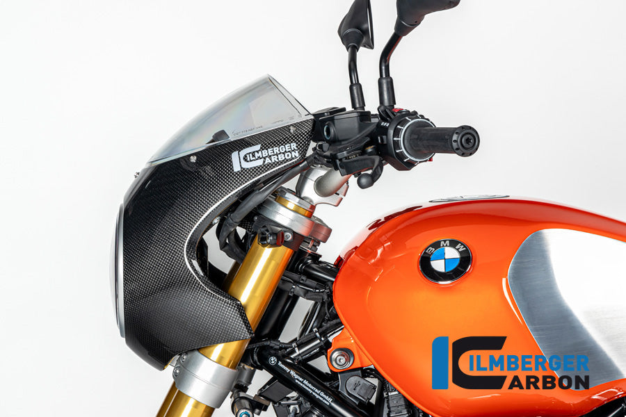 Ilmberger Carbon Headlight Fairing R90S Style BMW R12 NineT - Gloss / Twill