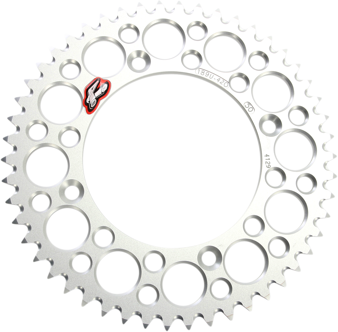 Renthal Rear Sprocket - Aluminum - 50 Tooth - Silver - Honda