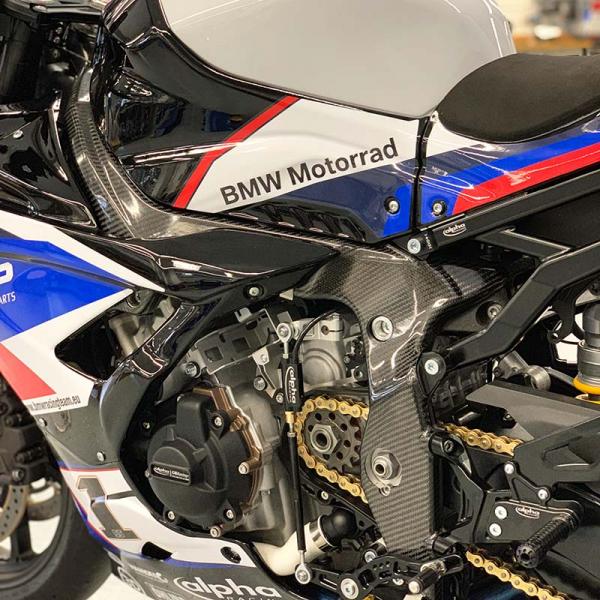 Alpha Racing Carbon Fiber Frame Cover Set For BMW S1000RR M1000RR