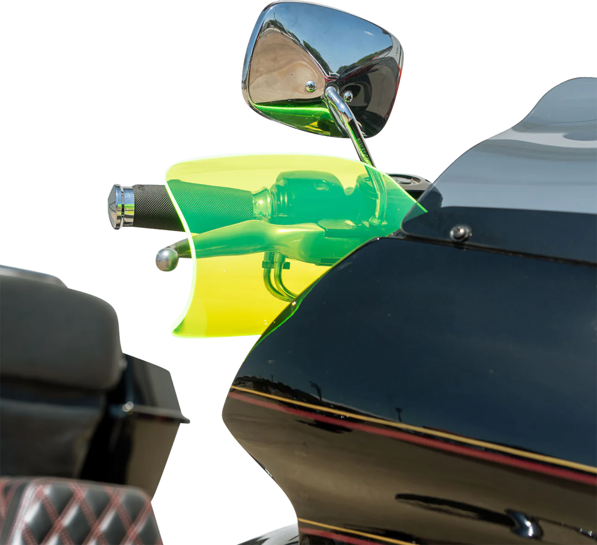 Klock Werks Flare® Handguards - Harley-Davidson Cable Clutch - Green Ice